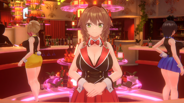 セクシーバニー美少女とお酒を飲んで、ドキドキミニゲームに写真撮影！qureate新作3D恋愛ADV『バニーガーデン』4月18日発売決定―ピュアな？お紳士の憩いの場恋物語