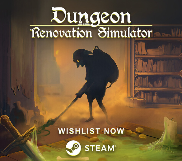 呪われたゴブリンが中世のダンジョンをお掃除する『Dungeon Renovation Simulator』4月早期アクセス決定！