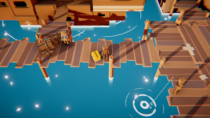 昼は配達員、夜は悪魔退治『The Mystery of the Cardboard Island』Steamストアページ公開―ダンボール主役のアクションADV