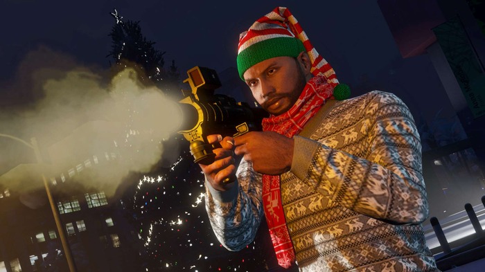 『GTAオンライン』で年末年始の期間限定イベント「ウィンター・サプライズ」が開催中、雪合戦が出来る！