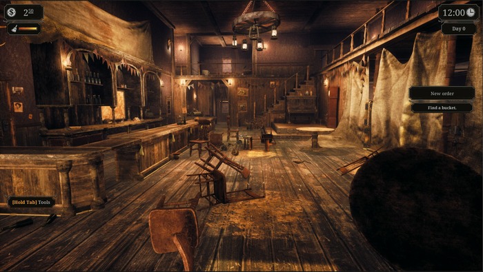 西部開拓時代の酒場経営シム『Saloon Simulator』プレイテスト参加者受付中―料理や酒を提供し、犯罪にも手を染めながら酒場再建