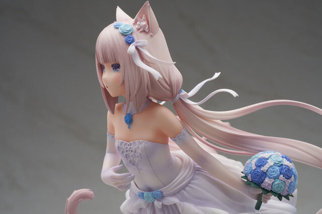 肩出しウェディング衣装が美しい…！『ネコぱら』ショコラ＆バニラのフィギュアが予約受付中―ふわふわ尻尾は2匹並べるとハートに