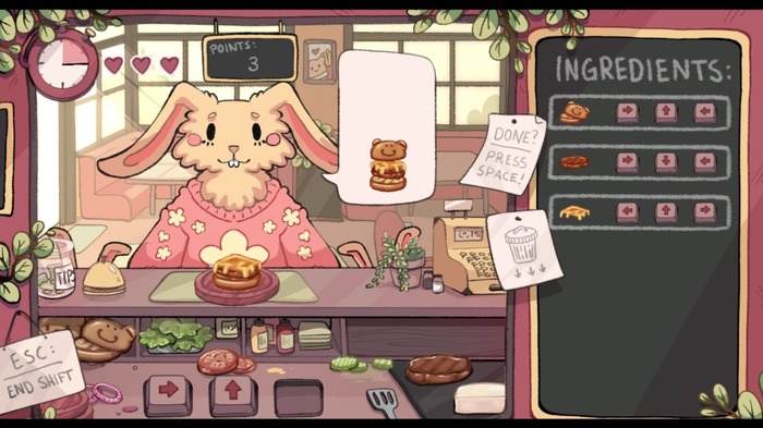 カワイイどうぶつさん向けハンバーガー屋『Bombo's Borgar』無料で公開―意外と大慌てなミニゲーム