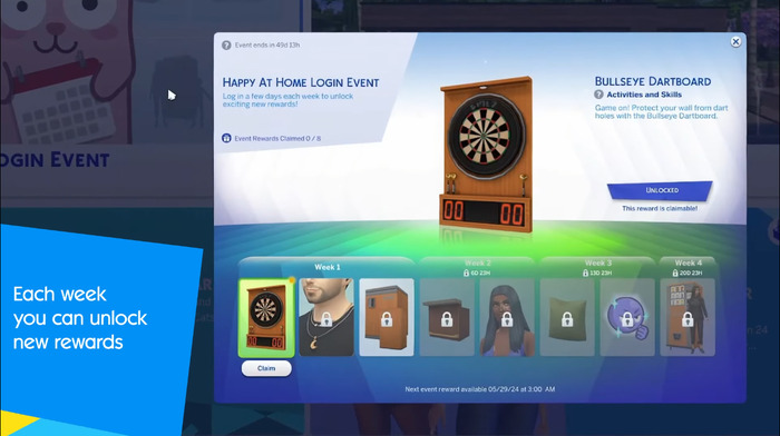 『The Sims 4』にログイン報酬のシステムが導入か―チュートリアル動画が見つかる