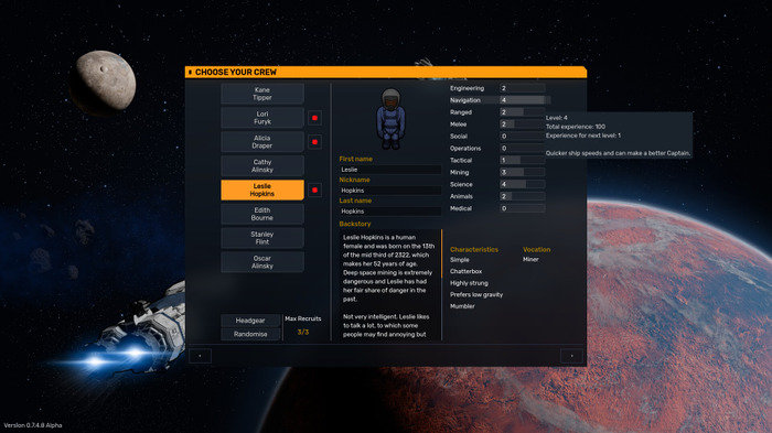 『RimWorld』や『FTL』の影響受けた宇宙船コロニーシム『SpaceSlog』発表！