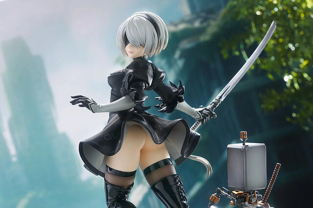 ひらめくスカートの躍動感！アニメ『ニーア オートマタ』より「2B」フィギュアが予約開始―白の契約を構える姿もクール