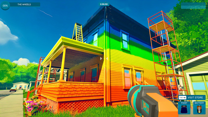 街中をカラフルに染め上げる塗装業者シム『Spray Paint Simulator』発表！日本語対応し2025年リリース予定