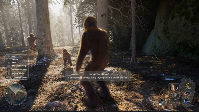 ビッグフットとして森で生活する『Bigfoot Life』ゲームプレイトレイラー！