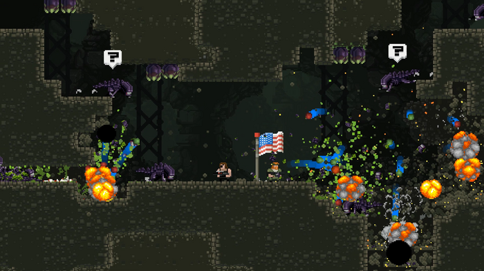 エイリアン登場！ 肉弾アクション『Broforce』に最新アップデート「Alien Infestation」が配信