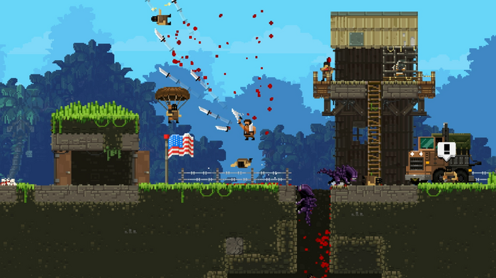 エイリアン登場！ 肉弾アクション『Broforce』に最新アップデート「Alien Infestation」が配信