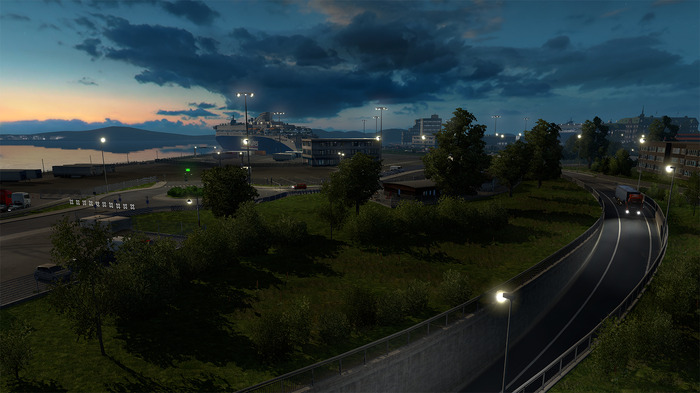 『Euro Truck Simulator 2』のDLC「Scandinavia」最新ショットお披露目―大都市オスロの風景