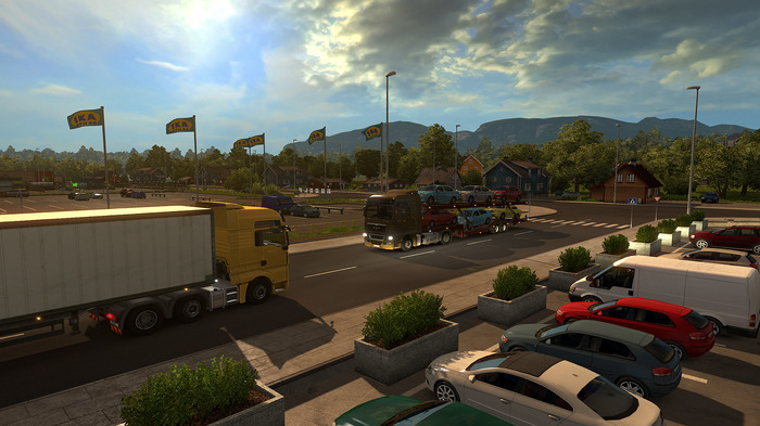 『Euro Truck Simulator 2』のDLC「Scandinavia」最新ショットお披露目―大都市オスロの風景