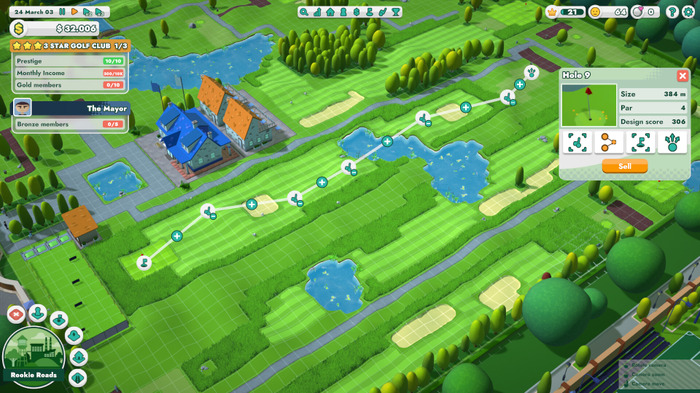 最高のコースを設計するゴルフ場運営シミュレーション『Under Par Golf Architect』発表！