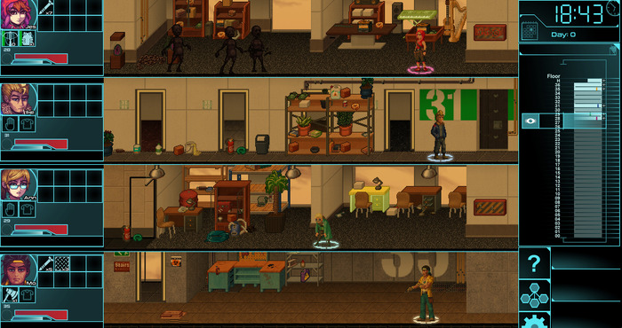 最大4人協力横スクドット絵サバイバルRPG『Rooftop Survival』Steamにて早期アクセス開始―スキル異なる4人の生存者がゾンビはびこる高層ビルで生き残りを賭ける