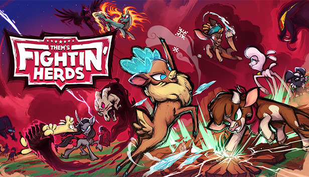 【PC版無料配布開始】簡単4ボタン操作の2D動物対戦格闘『Them's Fightin' Herds』Epic Gamesストアにて