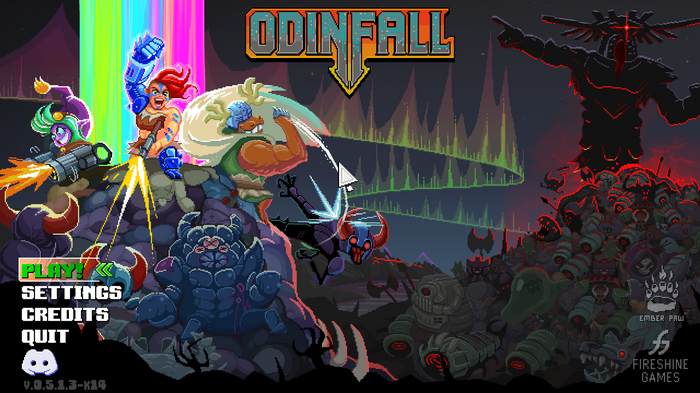 機械化北欧神話ローグライトACT『Odinfall』早期アクセス開始―自分好みの武器を作りステージもろともロボット神を破壊しよう