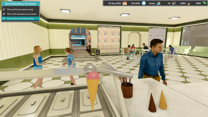 アイス屋経営シム『Ice Cream Simulator』発表！カップやコーン、モチなど多様なアイスがずらり