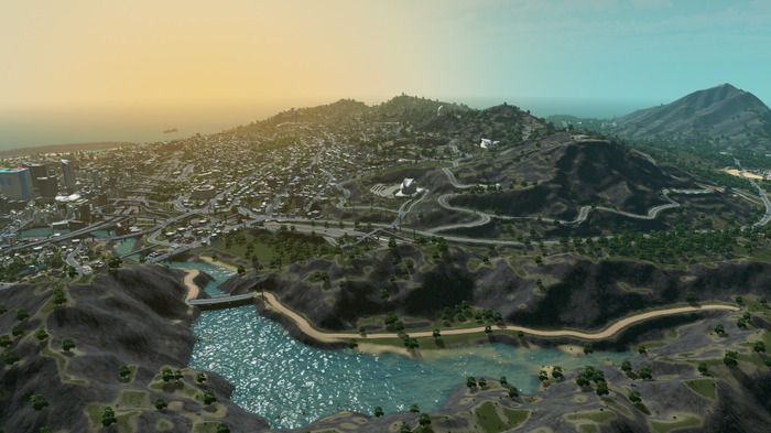 『Cities: Skylines』で『GTA V』ロスサントスを再現！リリース数日で強者Modder現る