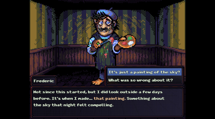 窓の外を見てはいけない…グロテスクなドット絵サバイバルホラーRPG『Look Outside』配信開始！