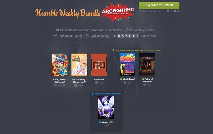 「Humble Weekly Bundle ARGGGHHH!!」が販売開始―無理ゲーばかりで叫びたくなる！