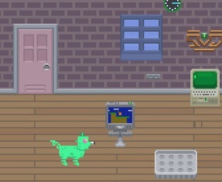 飼い犬シミュレーター『Domestic Dog Simulator』がSteam配信、ドット絵で描かれるワンコ