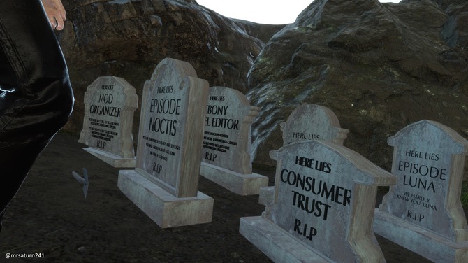 Ffxv 開発中止となったdlcを追悼する墓碑modがsteamワークショップにて公開 安らかに眠れ 4枚目の写真 画像 Game Spark 国内 海外ゲーム情報サイト