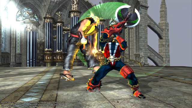 PS2版の平八に加えXbox版のスポーンが『ソウルキャリバー II HD Online
