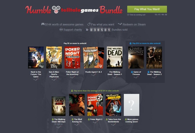 Humble Telltale Games Bundle 販売開始 海外名作ドラマのadv多数ラインナップ Game Spark 国内 海外ゲーム情報サイト