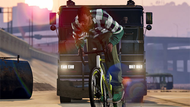 自転車vsトラック Gta Online 強盗ミッション導入に併せて3種のpvpモード追加 Game Spark 国内 海外ゲーム情報サイト